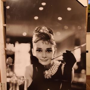 24in x 55in Portrait of Audrey Hepburn